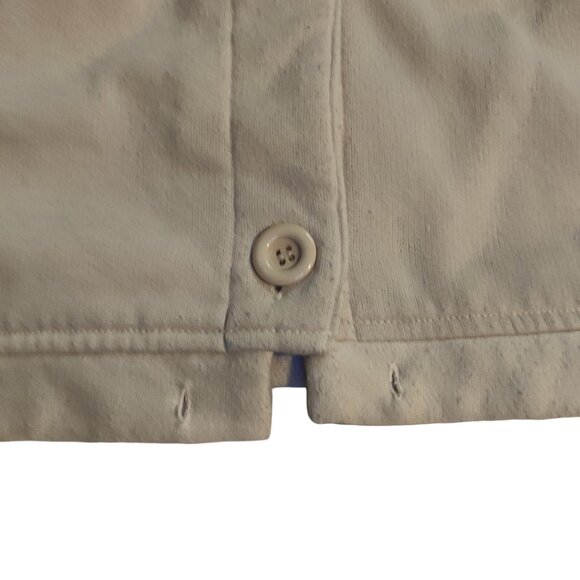 Tudor Court by Haband Cream/Tan Jacket/Coat with Drawstrings Size Large - Picture 6 of 6